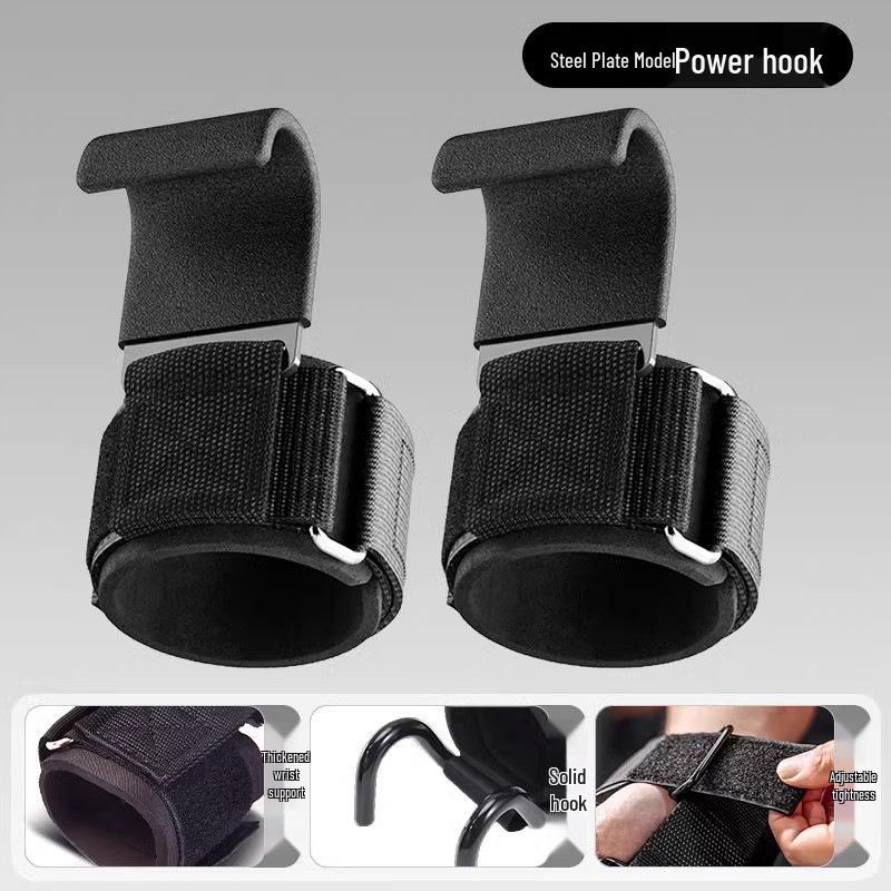 Pull-Up Assist & Wrist Support Hooks for Weightlifting & Squats – Non-Pinching Exercise Equipment