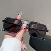 KAMMPT Vintage Square Sunglasses Men 2026 New Fashion Double Bridge Gradient Decor Shades Women Luxury Brand Design Sun Glasses