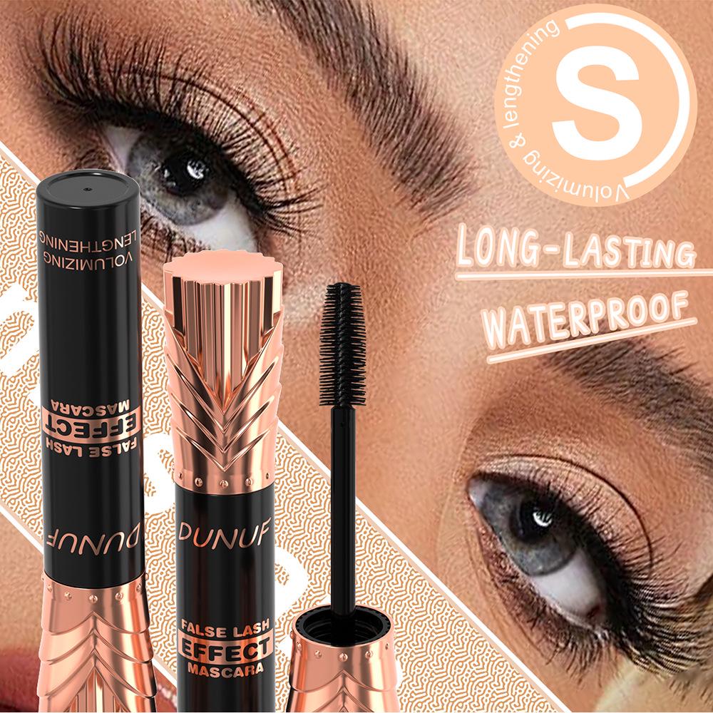 DUNUF 24-Hour Waterproof Mascara: Long-lasting, Thickening, Lengthening & Curling.