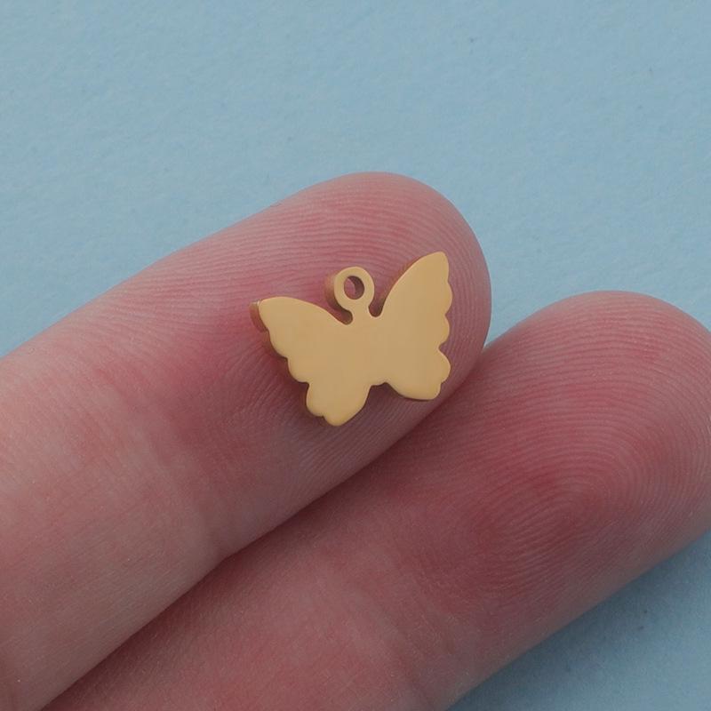 Pandantiv Fluture din Oțel Inoxidabil - Accesoriu Bijuterii Stil Creativ European și American