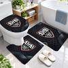 3Pcs Flannel Toilet Mat Set VfB Stuttgart Bathroom Rug Bath Carpet Non Slip Home Decor