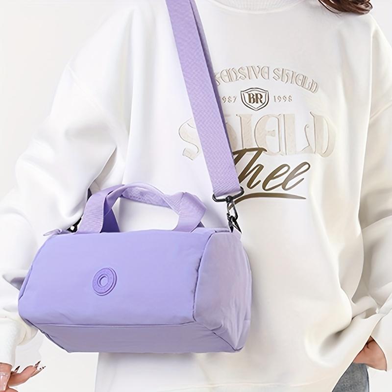 Stylish Black Nylon Travel Duffel Bag with Large Capacity - Multi-Functional Shoulder & Crossbody Bag, Ideal for Gym, Summer Outings