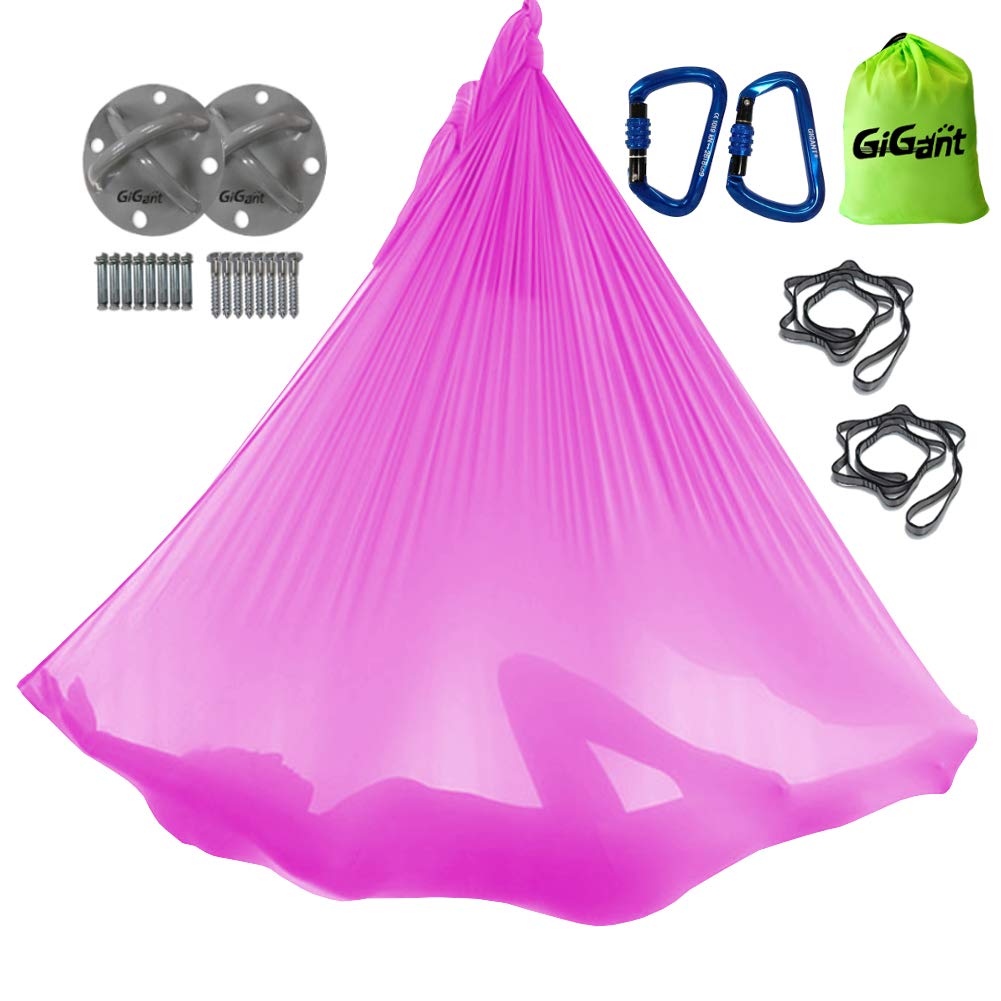 GiGant Aerial Yoga Hammock Full Set 5m x Aerial Yoga Hammock Aero Yoga (GiGant) [Official] 2.8m (Hot Pink)