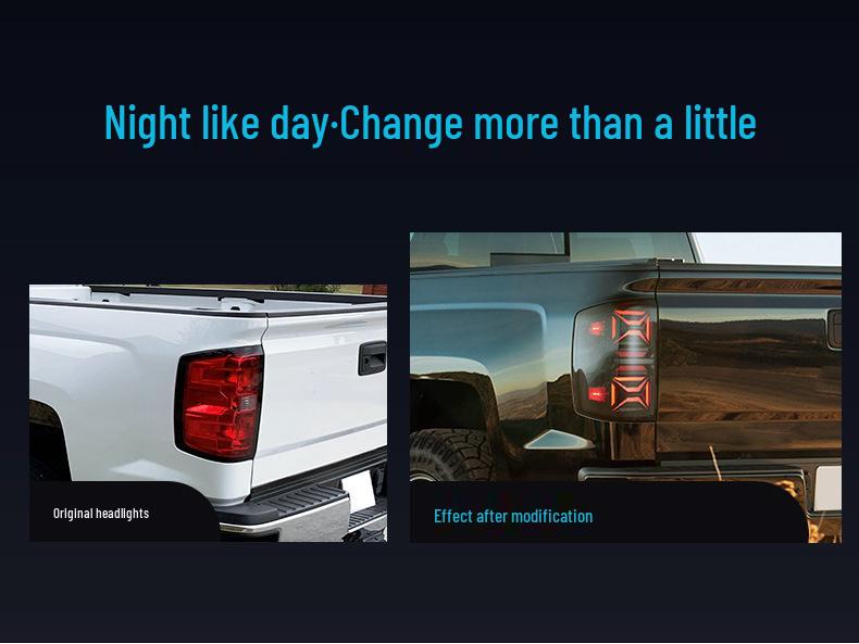 LED Tail Light Assembly for 2014-2018 Chevy Silverado Brake Lights Modification