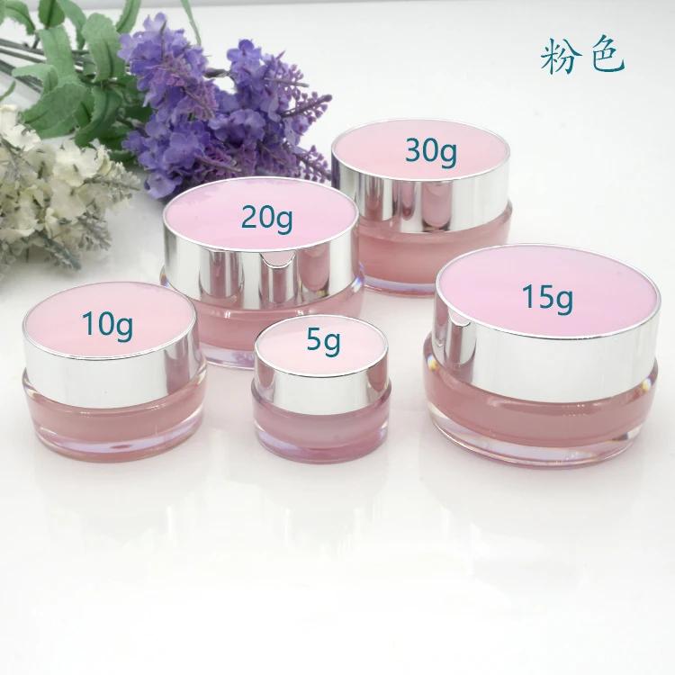 Face Cream Bottle Plastic White Purple Green Pink Gold Eyeshadow Box 5g-50g Eye Cream Jar Two-layer Cream Box Cosmetic Container