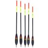 5 pcs Durable Balsa Wooden Fishing Floats Bobber Multi Purpose Fish Feed Baits Accessories Kit( )