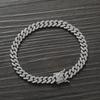 BB237 6mm Brass Cubic Zircon Cuban Bracelet Fashion Women Chain Bracelets