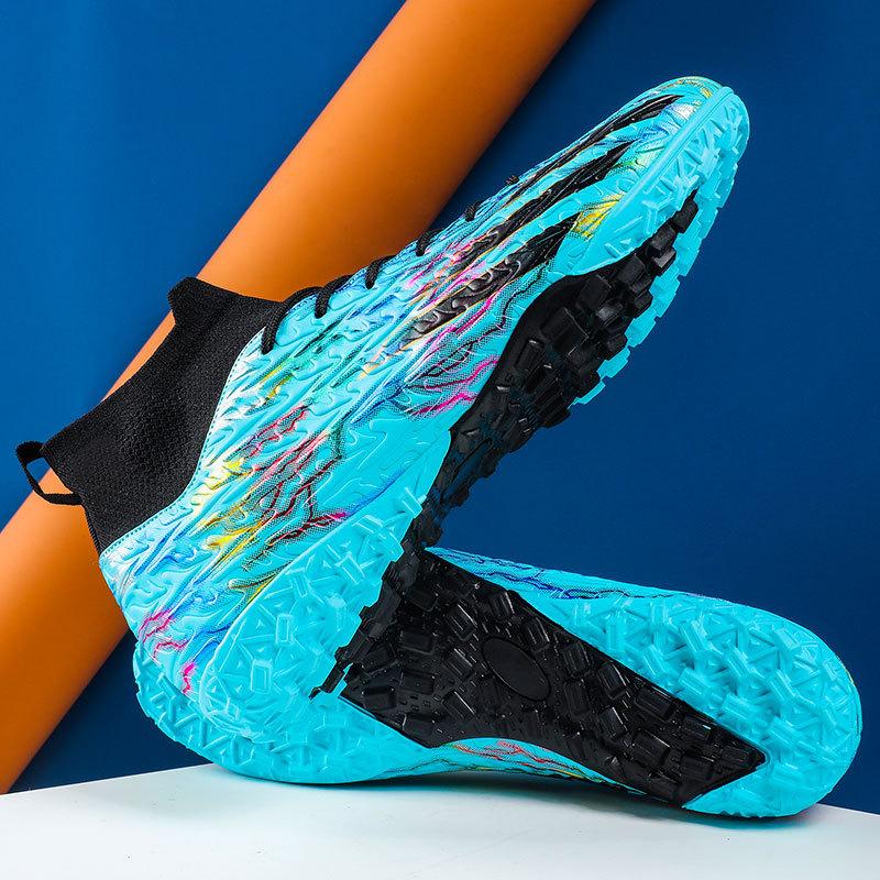 Fußballschuhe Herren AG Stollen TF Gebrochene Nägel Flach Kunstrasen Wettkampf Trainingsschuhe High-Top Fußballschuhe Übergröße 4647