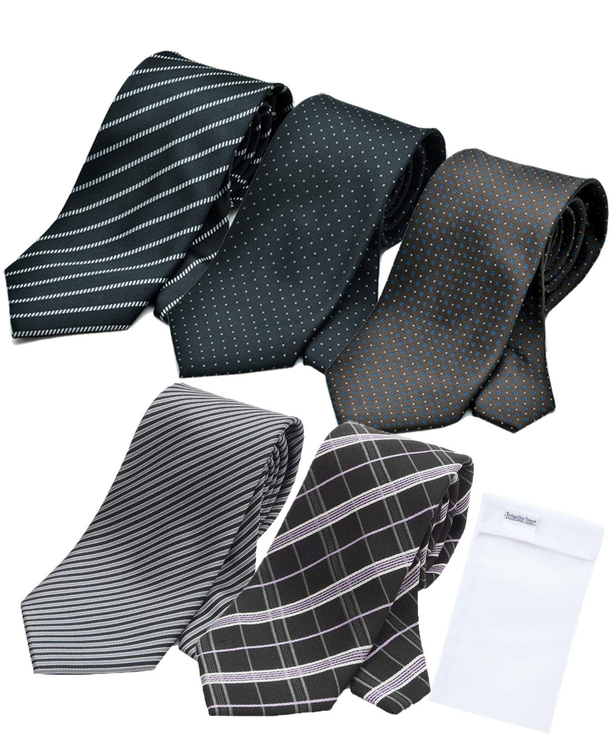 

Washable Set of with Laundry Free Size net [Businessman Support] Ties, 5, Net, (p-3rtype, included)