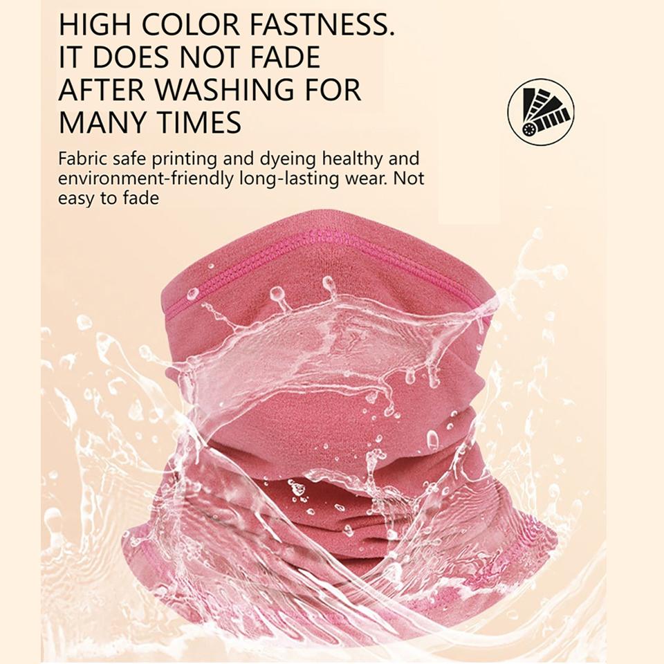 Loogdeel Windproof Velvet Face Scarf Warm Neck Cover for Outdoor Cycling Ski Winter Thickened Breathable Elastic Mask