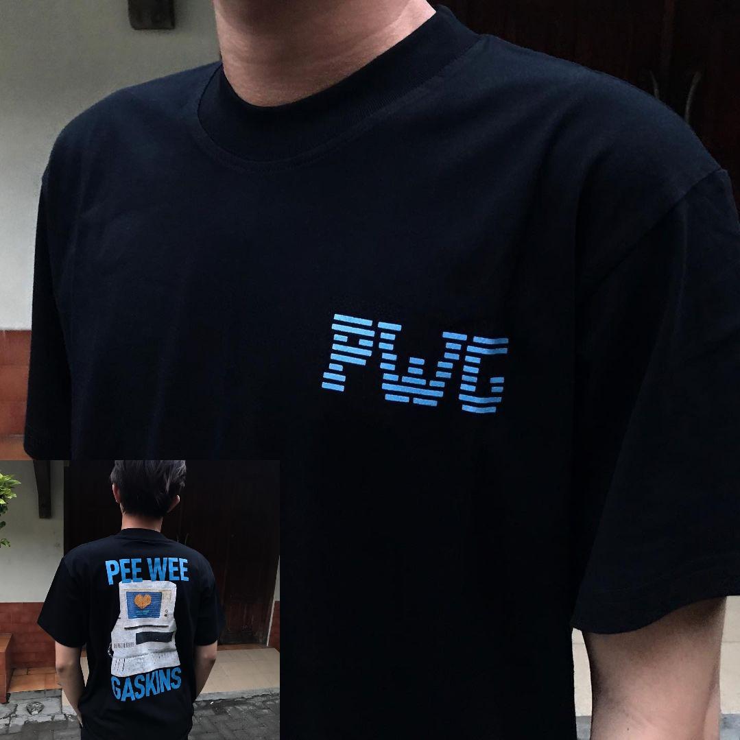 

PEE WEE Gaskins Back Graffiti Hiphop Hip-hop High Street Style PWG Youthful Fashion Short-sleeved T-shirt 4XL