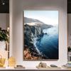 Mountain Coastal Landscape Poster Nordic Decoration Wall Art Print Canvas Painting Decorative Picture Scandinavian Home Decor