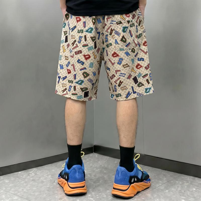 Men's Plus Size Streetwear Quick Dry Shorts, Elastic Waist Loose Breathable Summer Casual Shorts
