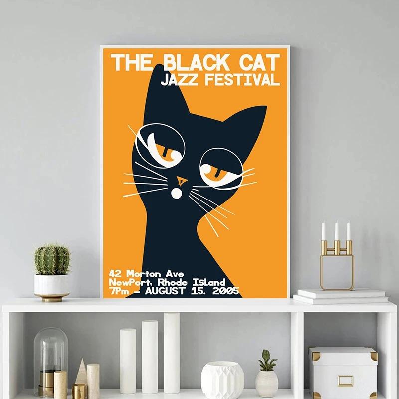 Vintage Jazz Canvas Paintings Carnival of Swing Posters and Prints Wall Art Picture for Living Room Cuadros Home Decoration