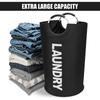 Padded Handle Waterproof Laundry Basket 82L Dirty Clothes Hamper  Laundry Room