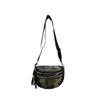 Borsa a tracolla da donna alla moda con zip e tasche multiple, borsa a spalla leggera e semplice in tessuto Oxford