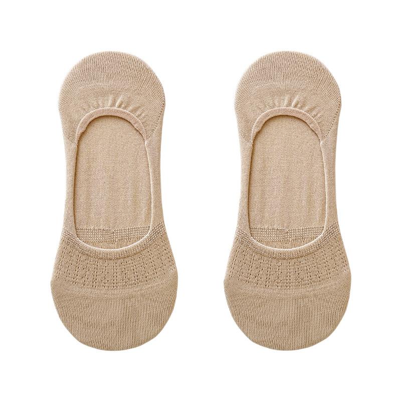 Shallow Invisible Socks Summer Thin Boat Socks Mesh Breathable Sweat Absorption Non-Slip Non-Drop Heel Anti-Odor Socks
