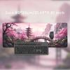 Mouse Pad Pink Cherry Blossom Landscape Gamer printon demand Custom Mousepad XXL keyboard pad Office Non-Slip Laptop Table Mat