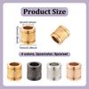 8Pcs 4 Colors 304 Stainless Steel Glazed European Beads, Large Hole Beads, Column, Mixed Color, 10x10mm, Hole: 6mm, 2pcs/color
