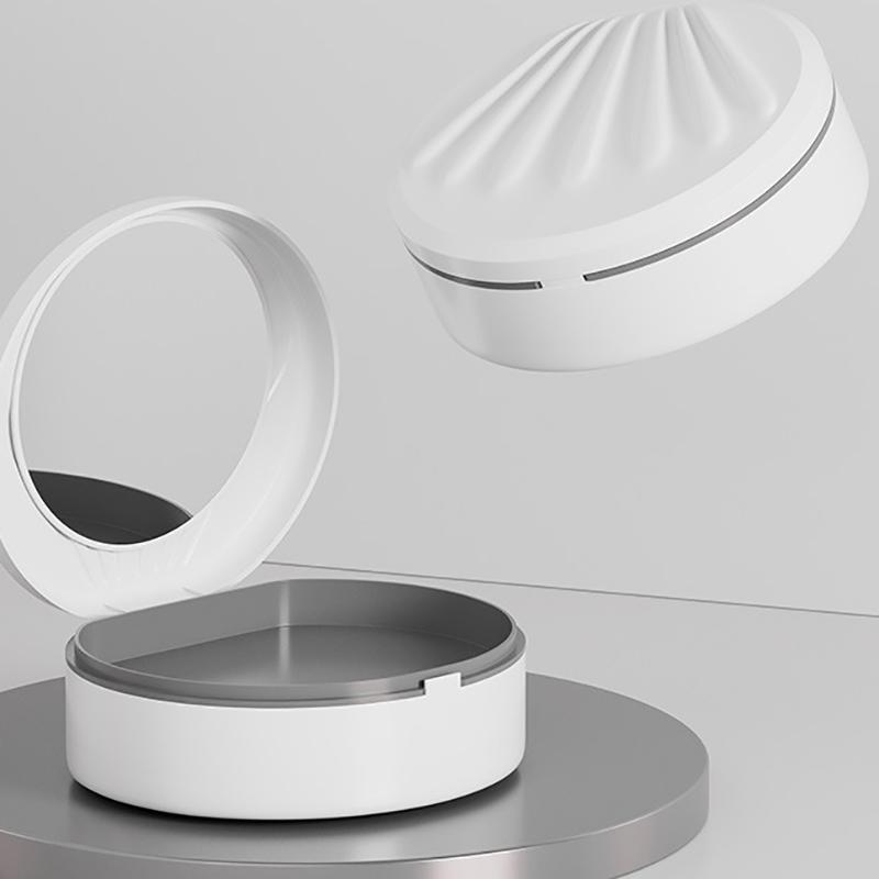 Boîte de Rangement Orthodontique pour Aligneurs avec Miroir Faux Dents Boîte pour Prothèses Dentaires Rétenteur Dentaire Protège-Dents Organisateur d'Appareils Dentaires Soin Buccal