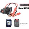 For Makita Car Battery Jump Starter Lithium Emergency Power Bank with Thickened Copper Clips with Dual USB Charging Ports