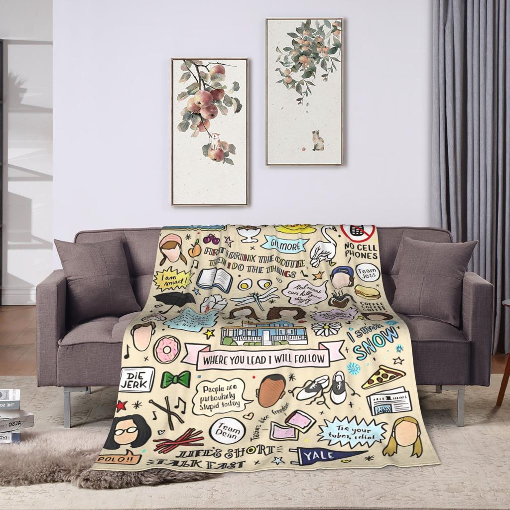Gilmore Girls Blanket Coral Fleece Plush Textile Decor  Breathable Super Warm Throw Blanket for Home Couch Quilt