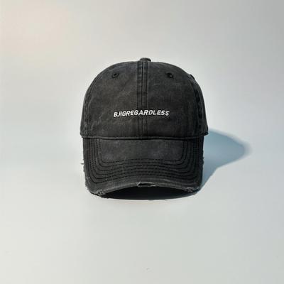 Cappellino da baseball ricamato di ispirazione vintage coreana - Cappello da sole estivo unisex a forma di becco d'anatra