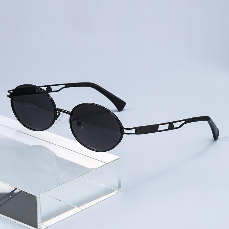 MB's new cat's eye oval glasses texture fashion anti-ultraviolet sunglasses anti-blue unisex sunglasses