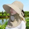 Moisture Wicking Ponytail Hat for Teens Adult Sunproof Holiday Hat with Face Cover Sun Hat Comfortable Cycling Hat