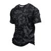 Men's Casual Loose Fit Short Sleeve T-Shirt Gradient Print Crew Neck Lightweight Soft Fabric Summer Wear