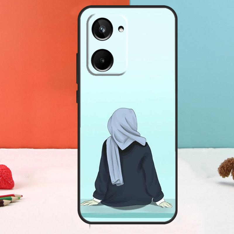 Islamic Hijab Girl Queen For Realme 15 Pro GT6 GT7 10 11 12 13 14 Pro Plus C51 C53 C55 C61 C63 C65 C67 C75 C71 Case