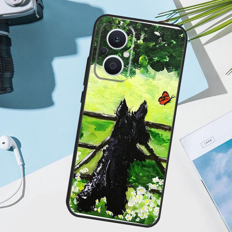 Cute Scottish Terrier Dog Cover For OPPO Reno 11 Pro 10 12 13 14 14F 13F 12F 11F 7 8 Lite OPPO Find X6 X5 X8 X9 Pro Case