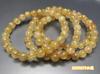 [Sekimachi] Popular Natural Gold Rutilated Quartz Bracelet with Many Needles, 7.5mm, Approx. 165mm, Unisex, Good Fortune, Power Stone