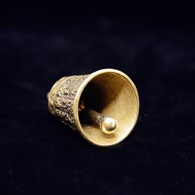Manufatto in Ottone Fonderia Pulsante Campanella a Vento Campana in Bronzo Tibetano Regalo Creativo