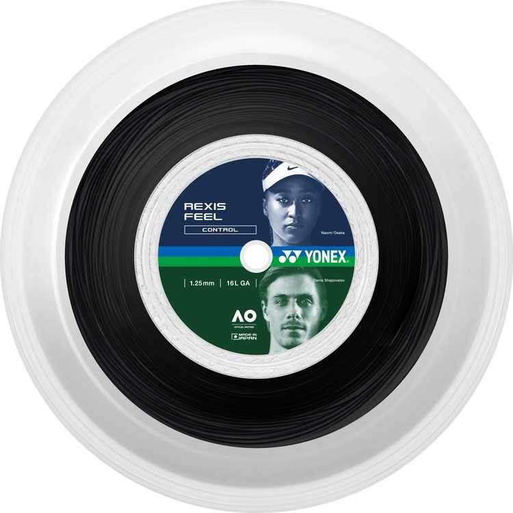 YONEX REXIS FEEL 125 200m tennis string 1.25mm black чёрный