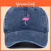 Fire Flamingo Embroidered Baseball Cap With Sun Protection For Outdoor Casual Wear
