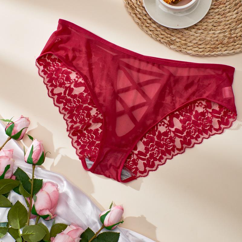 CFSC Women's Large Size Underwear Solid Color Print Lace Underwear