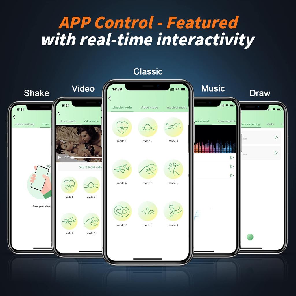 Bluetooth Penis Vibrator for Men Masturbator Penis Delay Trainer Cock Ring Glans Massager Male Sex Toy for Adult