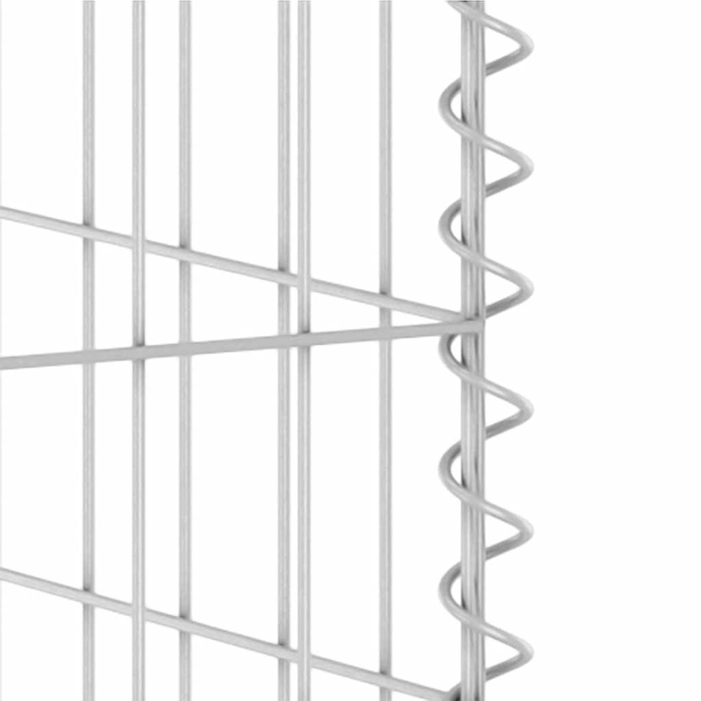 Vidaxl Gabionowa Osłona Do Koszy Na Śmieci, Stal, 325X100X110 Cm