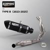 Motorcycle Exhaust Modified Motorbike Escape Moto 50.8mm Full Exhaust System For ER6N Versys 650 Z650 Ninja 650