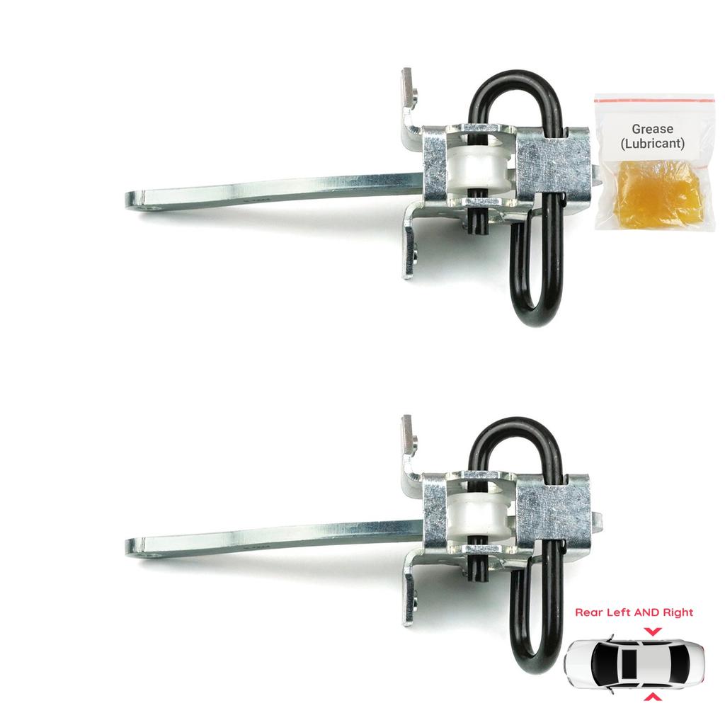 BDP1073-1 2 Pieces Rear Left AND Right Door Hinge Brake Stop Check Strap Limiter Protection Lever Arm for BMW 7 Series E38 1994-2001 51228171672