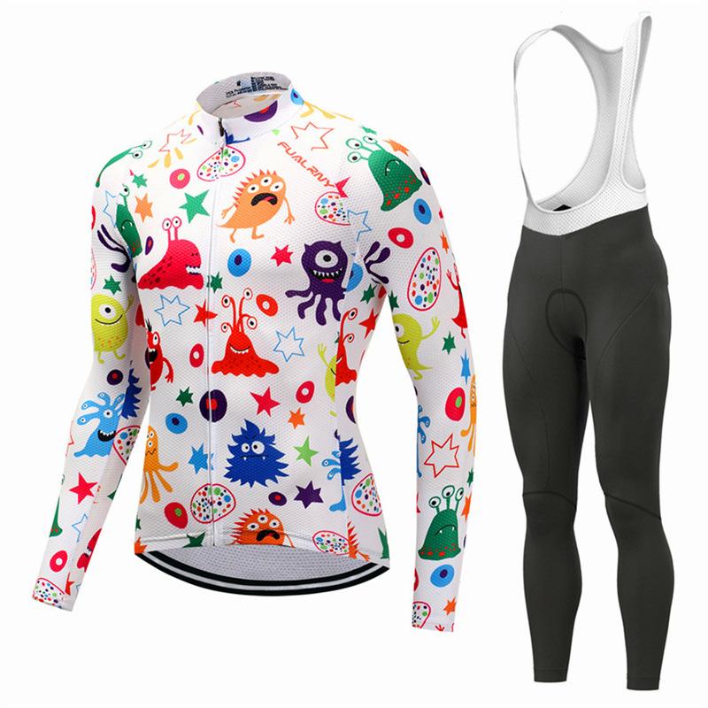 Cycling Suit Spring and Autumn Long Sleeve Suit Men's Mountain Bike Equipment Cycling Suit Suit