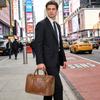 Genuine Leather Men's Business Travel Pillow Bag Classic Handbag Casual Versatile Shoulder Briefcase Cowhide