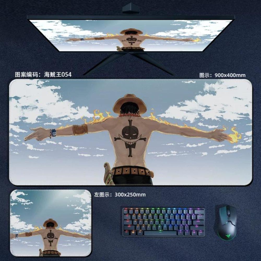 Nautical King Animation Periphery Cute ONE PIECE Leather Mouse Pad Boys Oversized Small E-sports Game Office Computer Keyboard Pad Notebook Table Mat