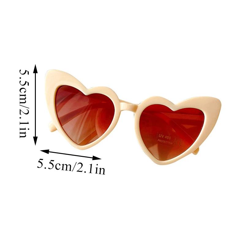 Kids Girls Boys Vintage Sunglass Fashion Love Heart Sunglasses Children Cute Sexy retro Cat Eye Vintage Sunglasses  Trendy
