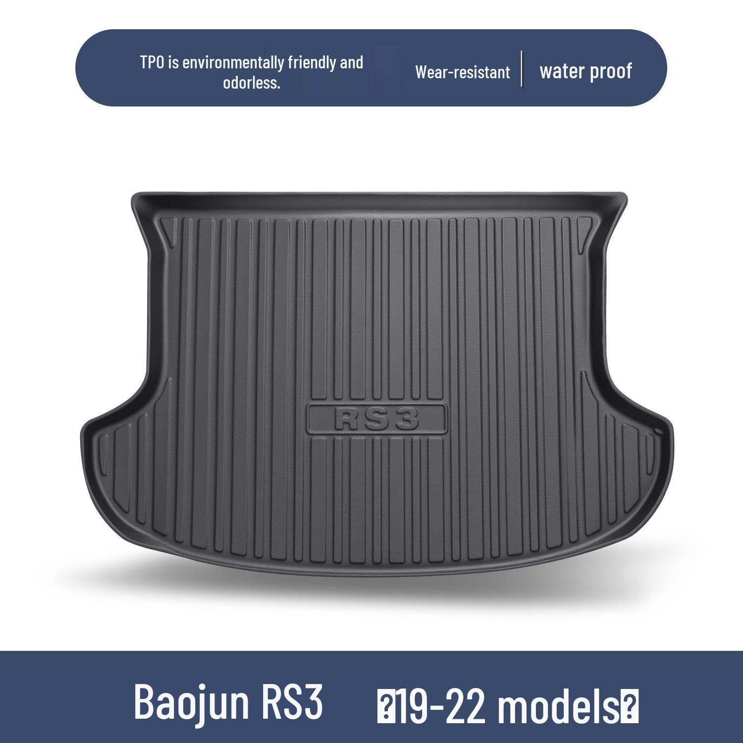 

Baojun RS3 Trunk Mat Complete Set - Interior Modification Accessories for Tail Box 100x90 cm