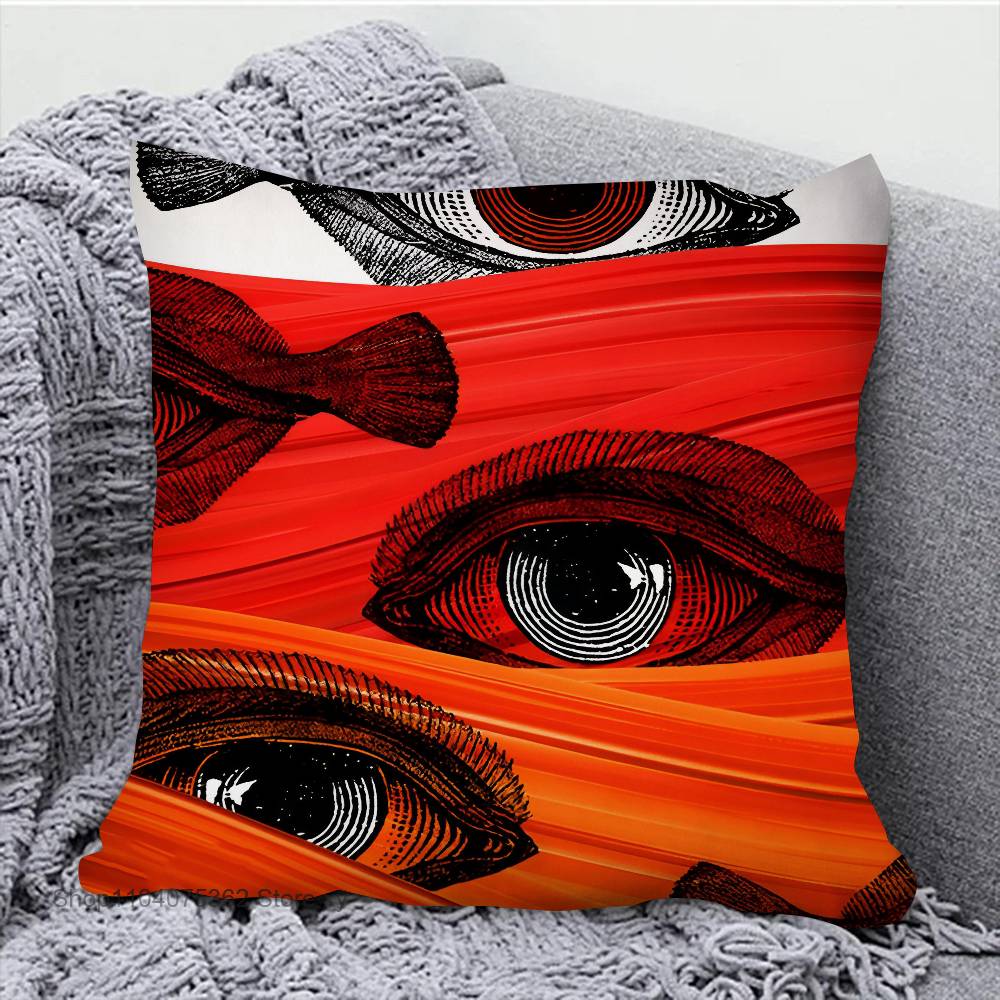 Abstract Eye Shapes Hand Moon Pillow Case Square Pillow Bedroom Sofa Leisure Comfort Cushion Car Living Room Home Decoration