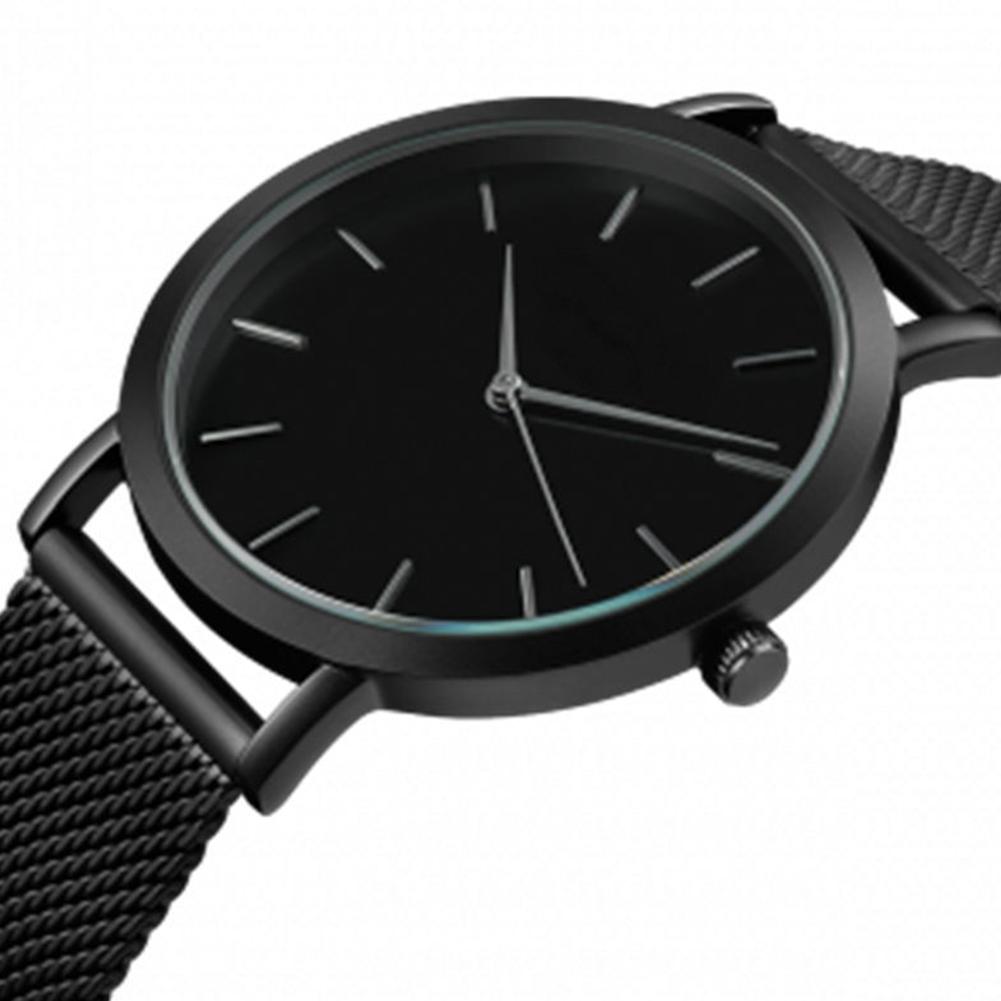 Simple Casual Men Women Large Round Dial Quartz Watch