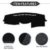 Dash Cover Compatible for Hyundai VeraCruz 2007-2012, Non-Slip Dash Cover Mat Polyester Black Front Dash Cover Mat