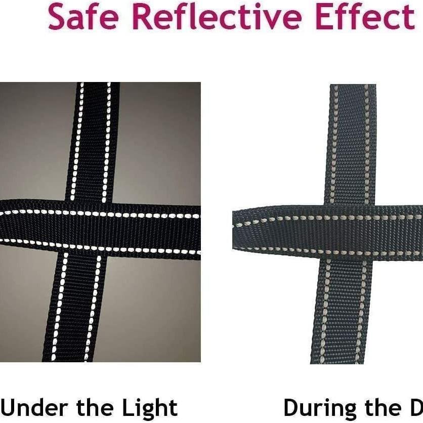 Reflective Dog Training Leash with Hand Protection - 12 Solid Colors for Night Use